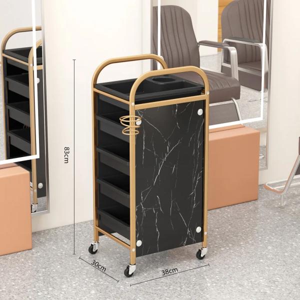 360HomeRollcontainer Friseurwagen Kosmetik Badregal Arbeitswagen Rollwagen